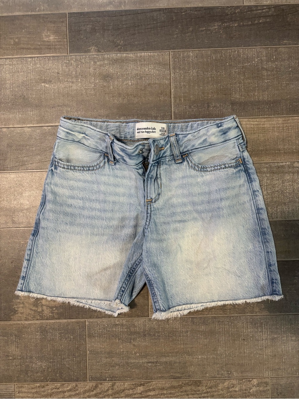 abercrombie kids Light Blue Denim Jean Shorts
